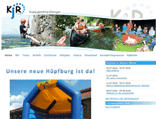 Tablet Screenshot of kjr-kitzingen.de